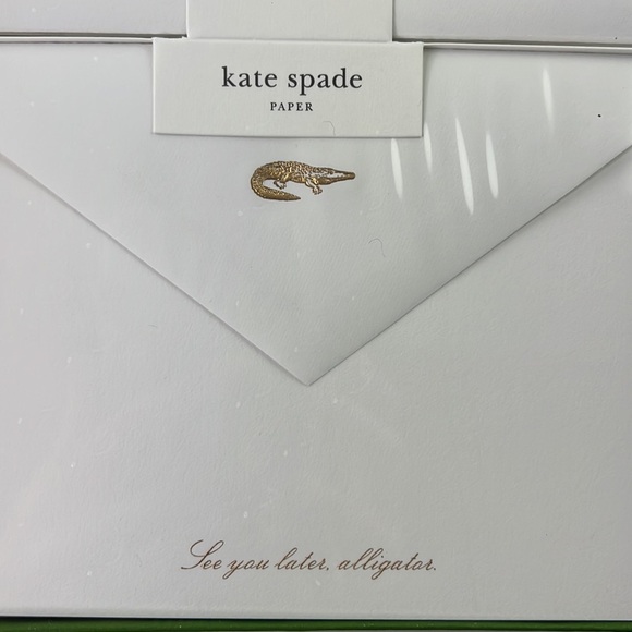 **SOLD**Kate Spade Word Icon Stationery  - 5 notecard - Picture 5 of 7